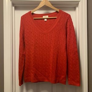 Ann Taylor LOFT cable knit sweater